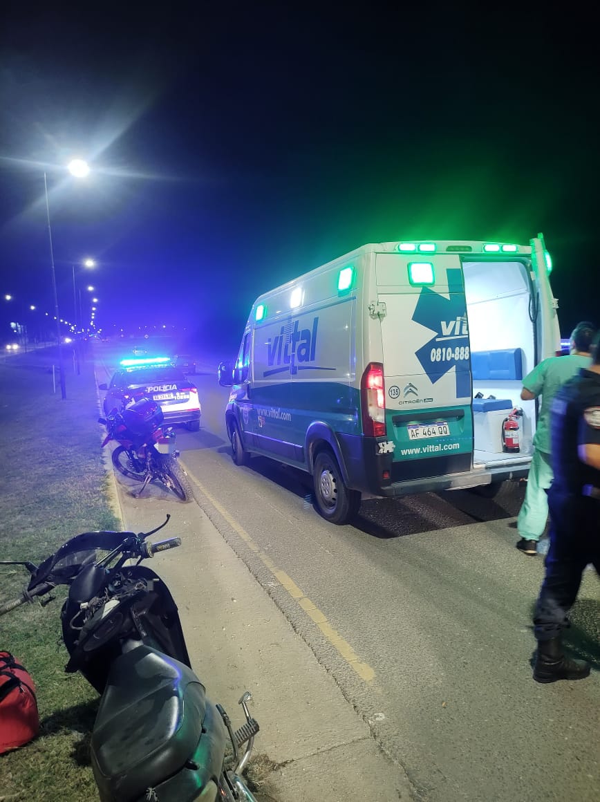 Accidente Casual en Alta Gracia: Joven de 18 años pierde el control de su motocicleta