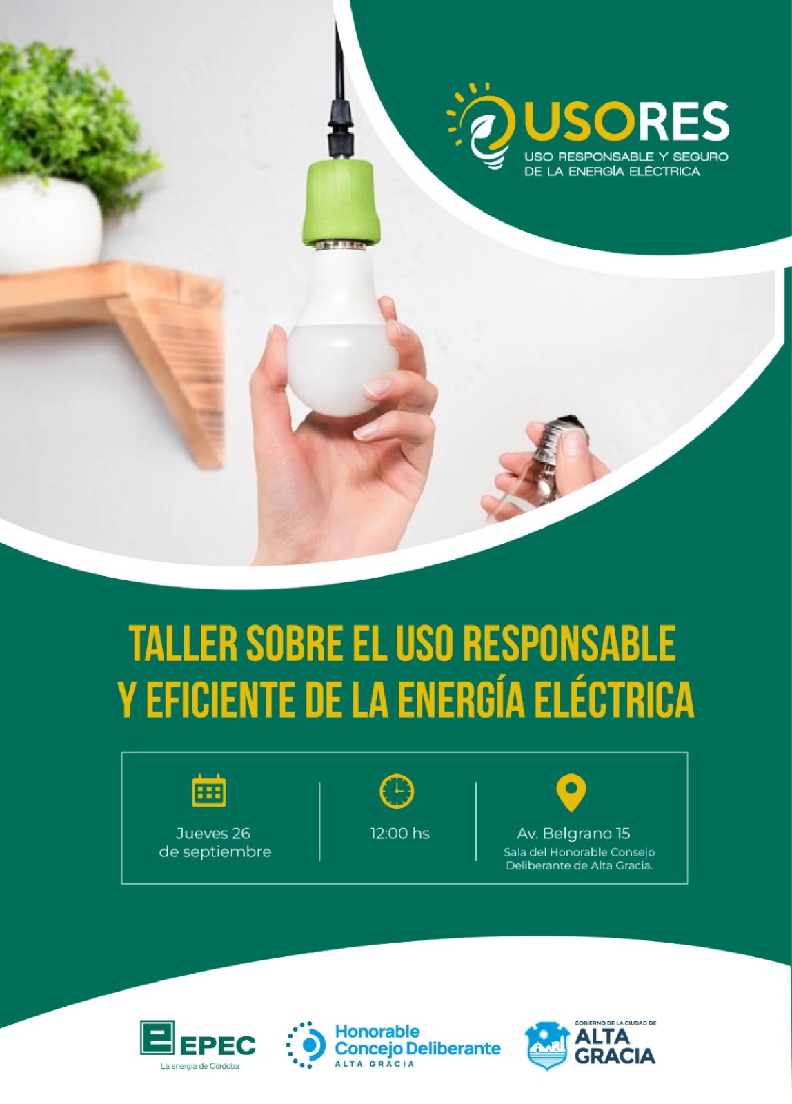 BRINDARÁN TALLER SOBRE EL USO RESPONSABLE Y EFICIENTE DE LA ENERGÍA ...