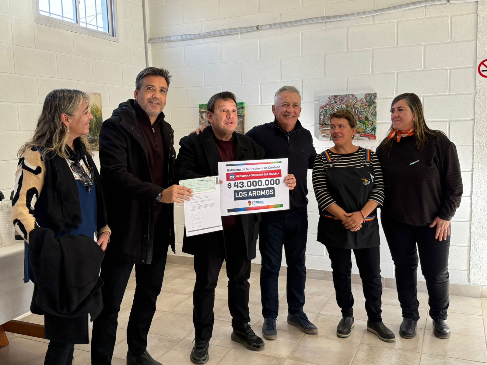 Facundo Torres acompañó importantes obras de gas e infraestructura en localidades del departamento Santa María