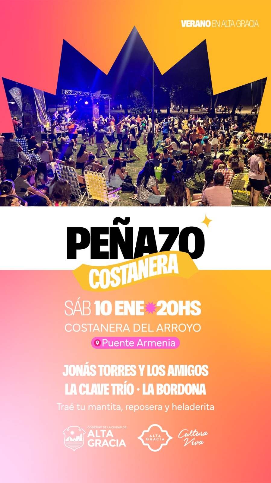 Este sábado ¡Llega el Peñazo en la Costanera!