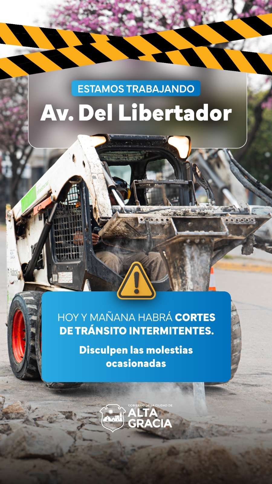 Por obras, hay modificaciones de tránsito en la Avenida del Libertador