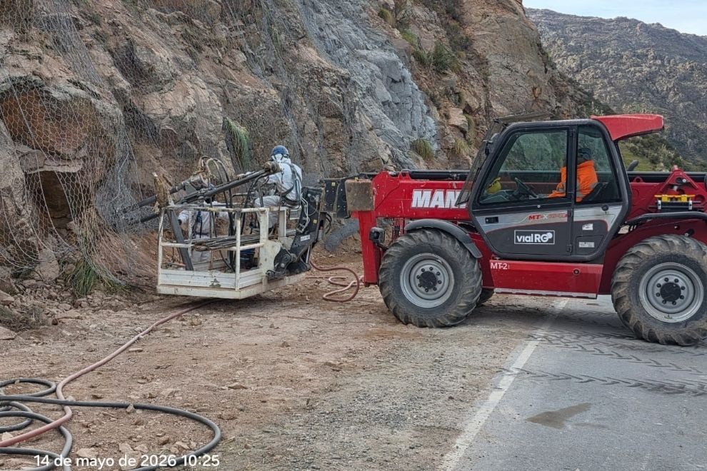 Corte total del Camino de Altas Cumbres por trabajos de mantenimientos en laderas