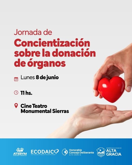 REALIZARÁN UNA JORNADA DE CONCIENTIZACIÓN SOBRE LA DONACIÓN DE ÓRGANOS