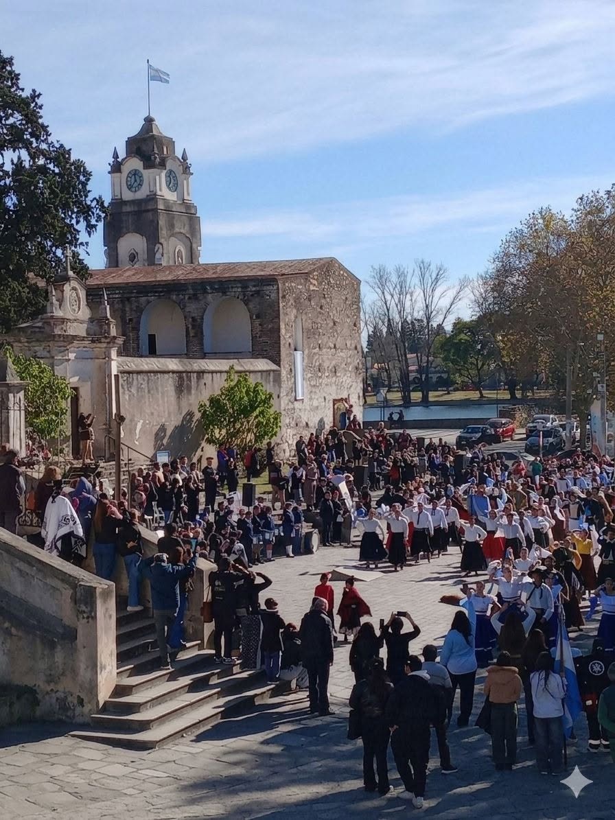 Se bailó el Pericón Criollo en el Casco Histórico de Alta Gracia